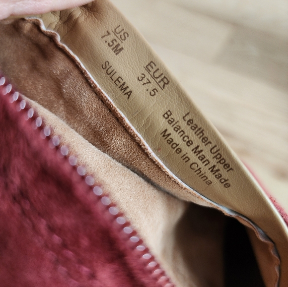 Sam Edleman Sulema Knee High Boots Size 7.5 Brick Red Color - Picture 2 of 11